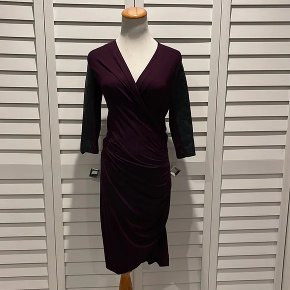 what nail polish goes with burgundy dress ASTR the Label Lovinia Dress in Wine main image 1